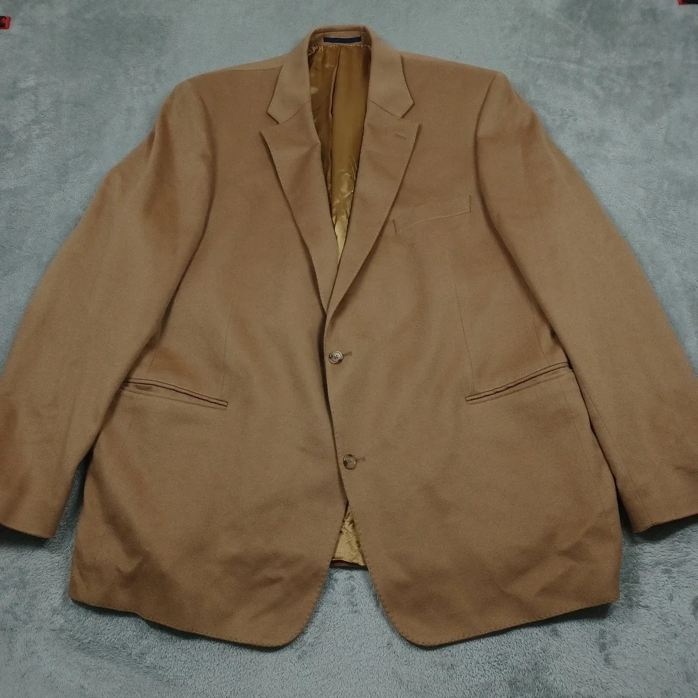 Eduard Dressler Blazer Mens 54‎ brown Cashmere Pockets Loro Piana